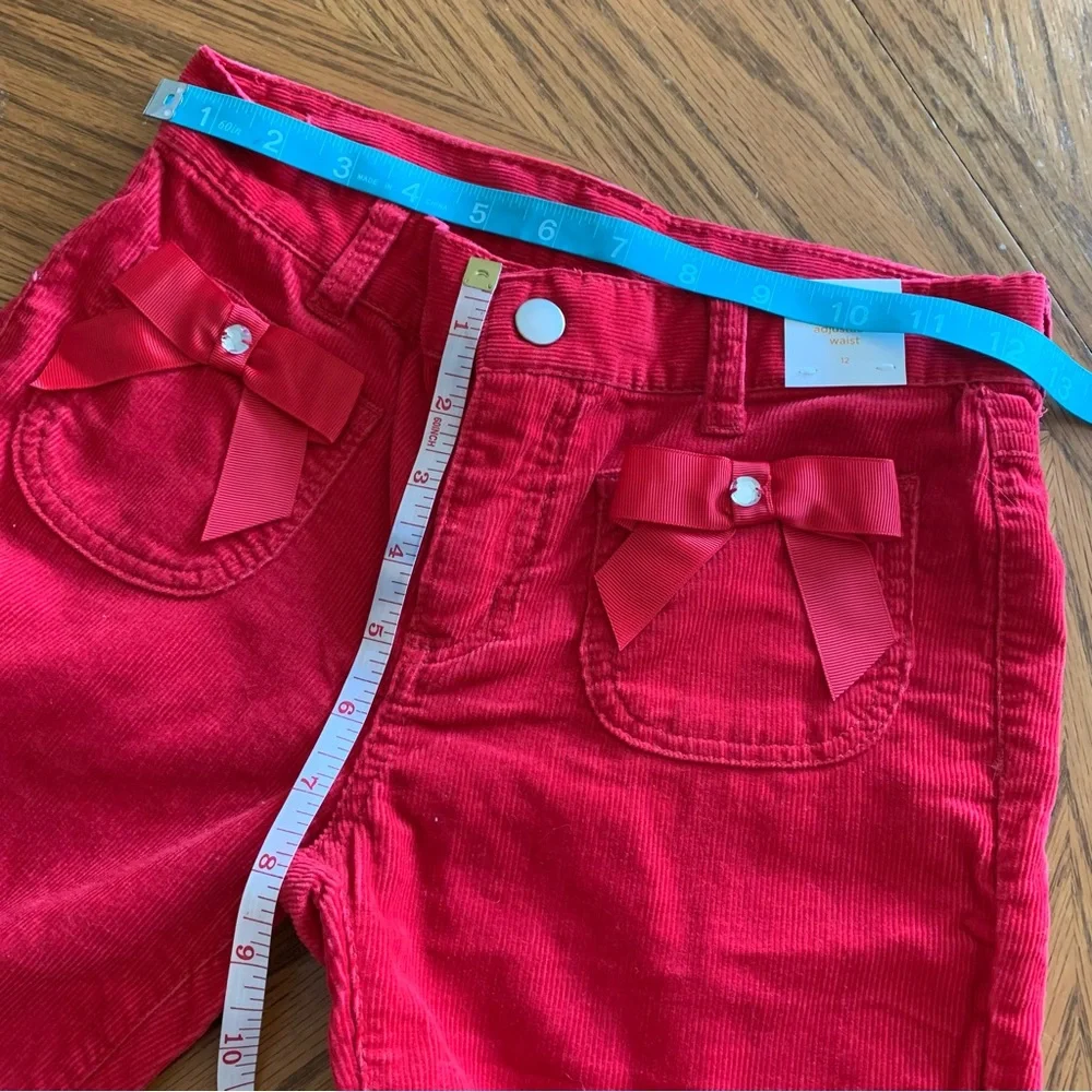 Gymboree red corduroy pants size 12